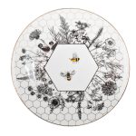 26FC-TAR-HONEYCOMB-20 Тарелка-купе HONEYCOMB пчёлки 20см (2)