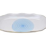 26FC-TAROV-MISTERO-30GOL Тарелка овальная MISTERO голубая 30см (6)