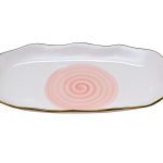 26FC-TAROV-MISTERO-30ROS Тарелка овальная MISTERO розовая 30см (6)