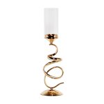 2K166208G Подсвечник золото 16х16х61