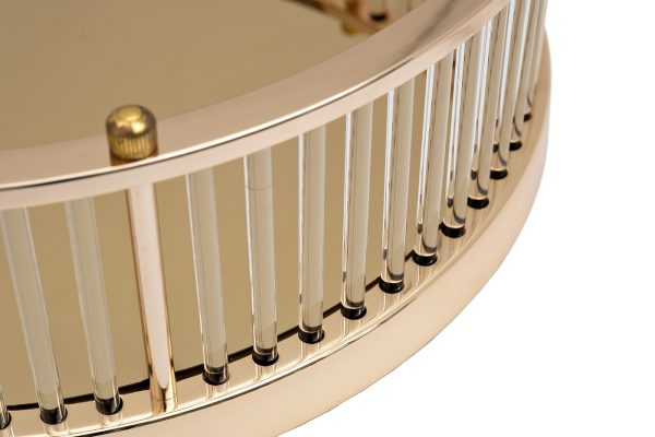 2K299500-G Поднос декоративный с золотыми бортами d40см — изображение 2