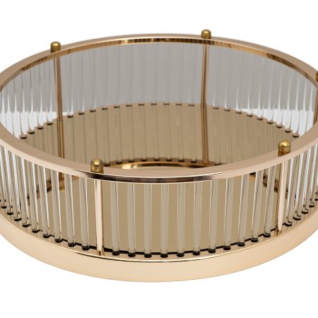 2K299500-G Поднос декоративный с золотыми бортами d40см