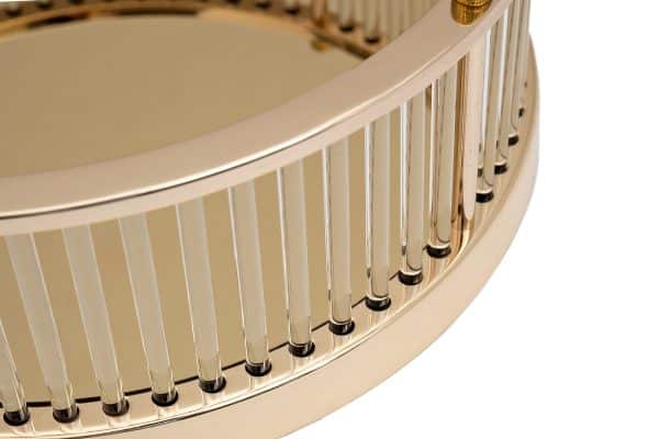 2K299500-SG Поднос декоративный с золотыми бортами d35см — изображение 2
