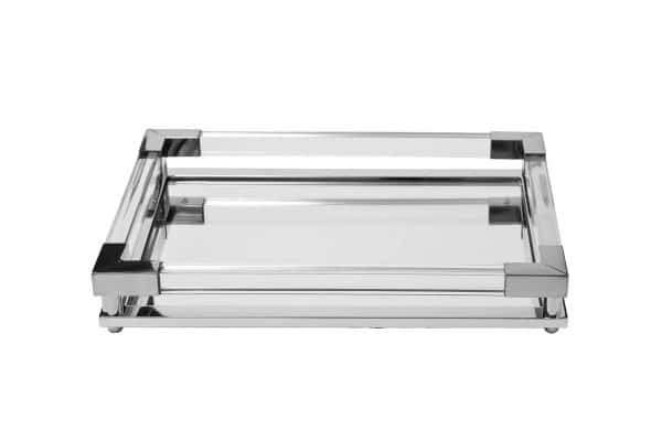 2K389133 Поднос декоративный зеркальное основание