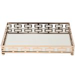 2K389162-G Поднос декоративный зеркальное основание