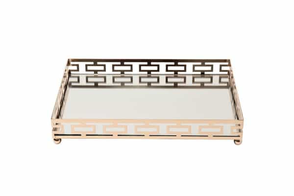 2K389162-G Поднос декоративный зеркальное основание