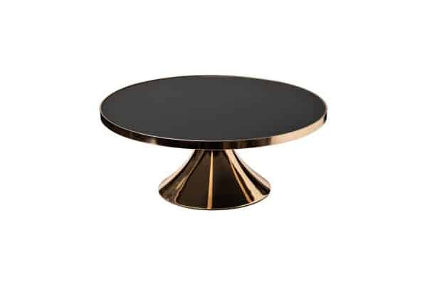 2K389241-G Подставка стеклянная декоративная d40*16см золото