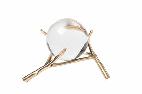 2K389274-G Шар декоративный стеклянный на подставке d20см