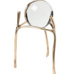 2K389275-G Шар декоративный стеклянный на подставке d20см