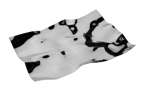 2K588786 Блюдо декоративное серебро 39*28*4