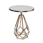 2KF111037-G Стол журнальный с мраморной столешницей d50*62см