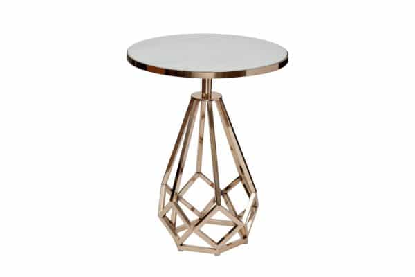 2KF111037-G Стол журнальный с мраморной столешницей d50*62см