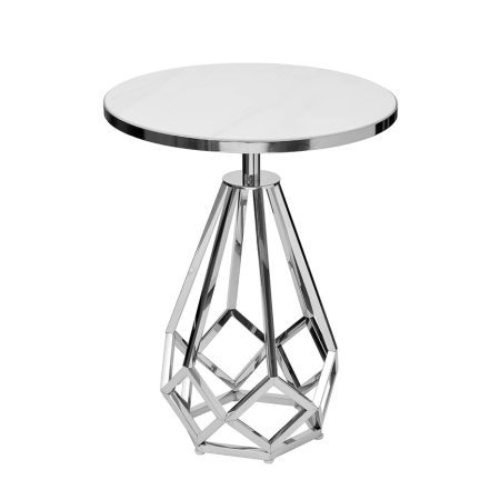 2KF111037-S Стол журнальный с мраморной столешницей d50*62см