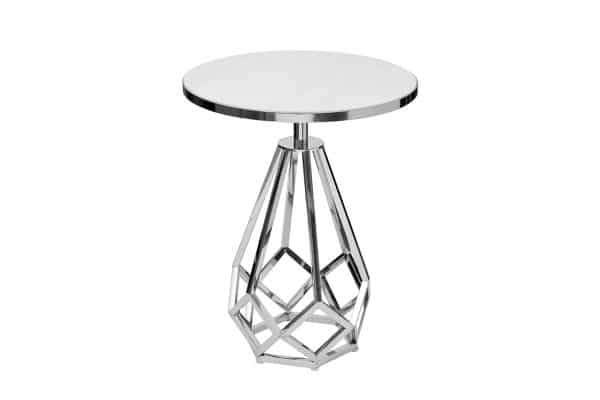 2KF111037-S Стол журнальный с мраморной столешницей d50*62см