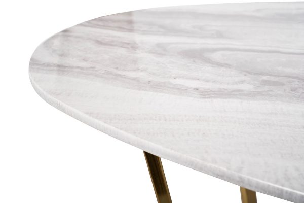 30B-855-1 Стол журнальный овальный 120*65*41см — изображение 2