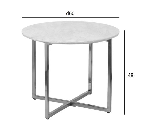 30B-855-2X Стол журнальный круглый d60*48cм — изображение 3