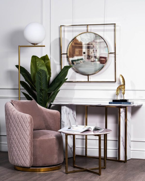 30B-855-2X Стол журнальный круглый d60*48cм — изображение 5