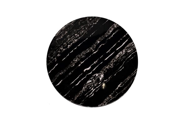 30B-85521 Стол журнальный круглый черный / хром d60*48cм — изображение 2