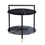 30B-871 BL Стол журнальный d55*60cм с полкой