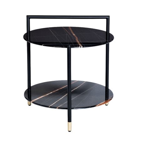 30B-871 BL Стол журнальный d55*60cм с полкой