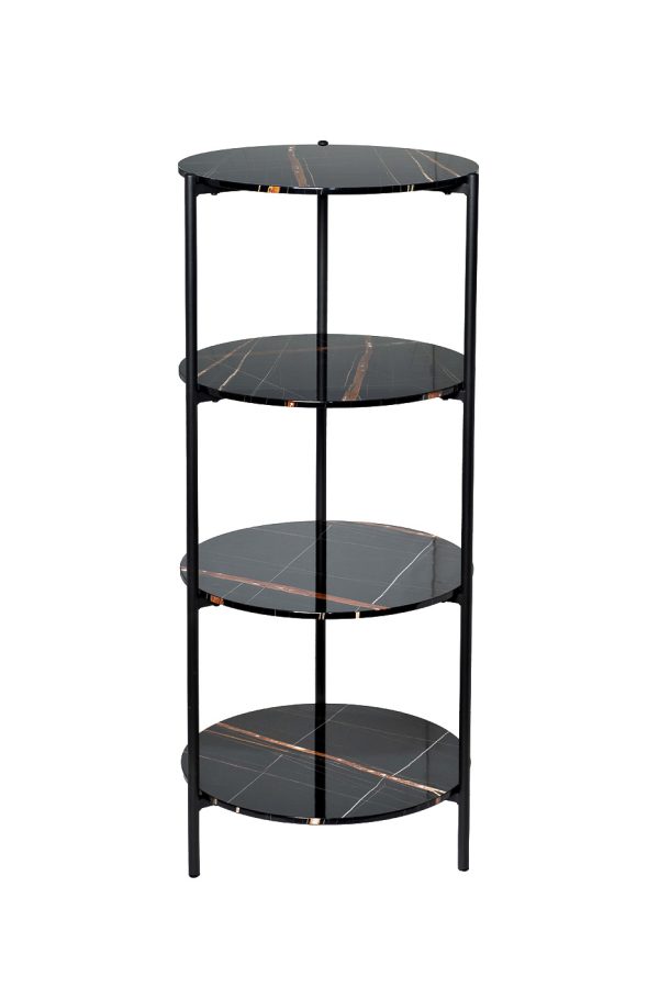 30B-STEL-961 Стеллаж черный d80*139см