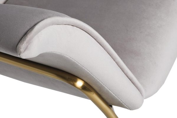 30C-1127-Z GRE Кресло велюр светло-серый 71*58*87см — изображение 3