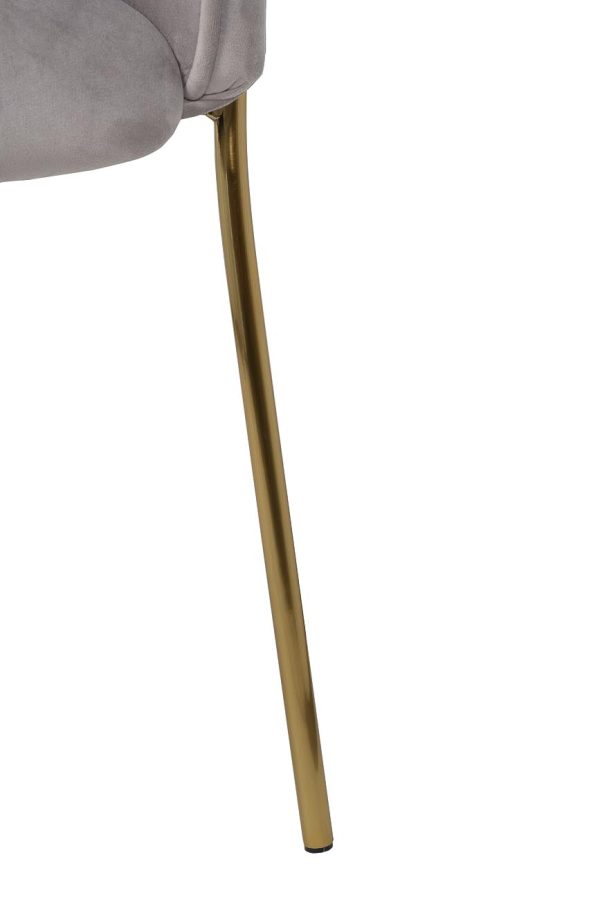 30C-1127-Z GRE Кресло велюр светло-серый 71*58*87см — изображение 5