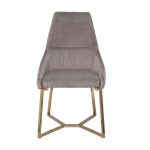 30C-1185 GRE Стул велюр серый на метал.основании 55*62*94см