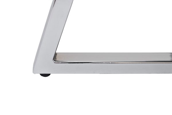 30C-1185 SER Стул велюр светло-серый 55*62*94см, ножки хром — изображение 5