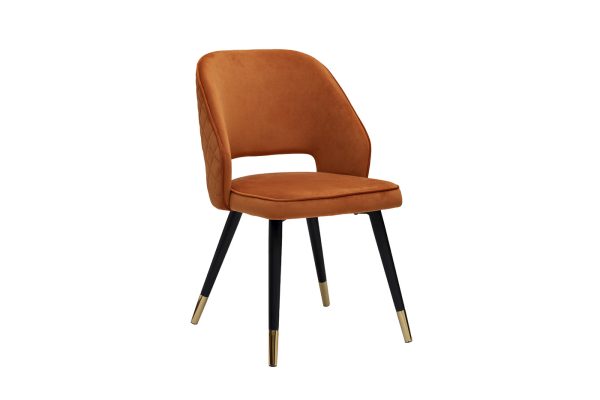 30C-1205-1 TER Стул велюр терракотовый 53*60*83см — изображение 2