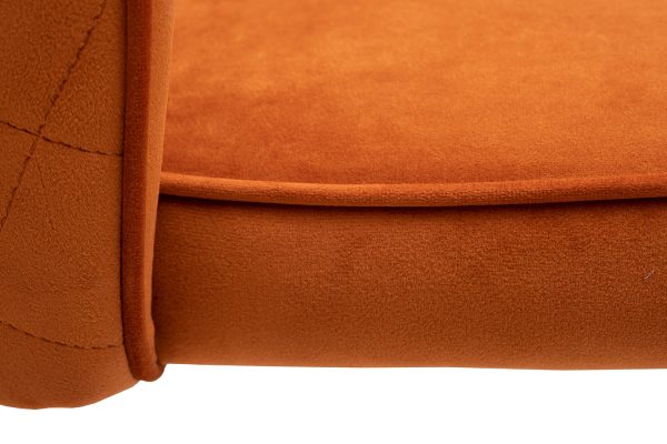 30C-1205-1 TER Стул велюр терракотовый 53*60*83см — изображение 3