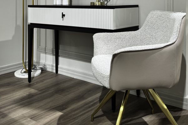 30C-12870 Стул обеденный поворотный букле, экокожа 56*63*79см — изображение 5