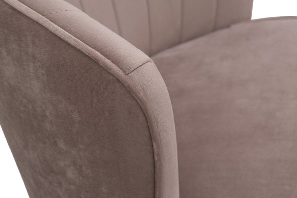 30C-309W-2 BG Cтул барный велюр бежевый 54*54*106см — изображение 3