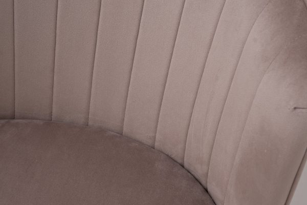 30C-309W-2 BG Cтул барный велюр бежевый 54*54*106см — изображение 4