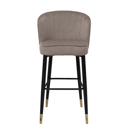30C-309W-2 BG Cтул барный велюр бежевый 54*54*106см