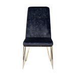30C-DX-2014 BLU Стул велюр темно-синий/золото 49*65*99см