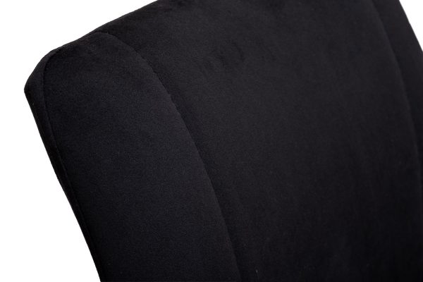 30C-DX-2091 BLK Стул барный велюр черный 42*53*88см — изображение 3