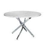 30F-STOL/OB-9571 Стол обеденный круглый d110*76см ножки хром