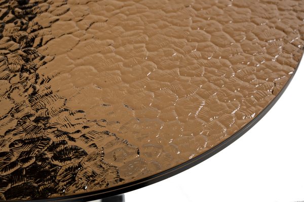 33FS-08100 Стол журнальный стекло / черный мрамор d55*55см — изображение 2