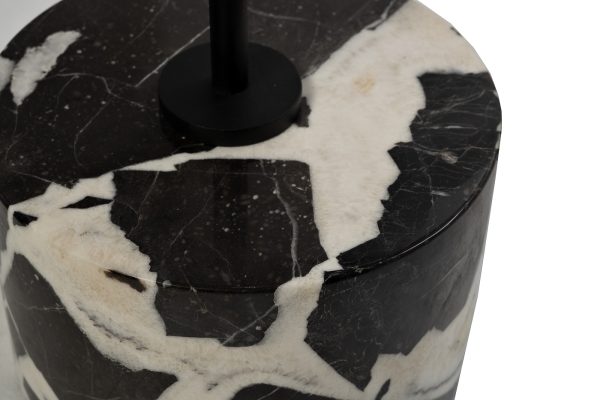 33FS-08100 Стол журнальный стекло / черный мрамор d55*55см — изображение 3