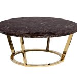 33FS-CT20C05-PG Стол журнальный Dark Emperador  d100*40