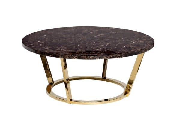 33FS-CT20C05-PG Стол журнальный Dark Emperador  d100*40