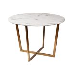 33FS-DT3022-BBS Стол обеденный круглый Pearl White d110*76см