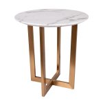 33FS-ET2029-BBS Стол журнальный Pearl White d55*57