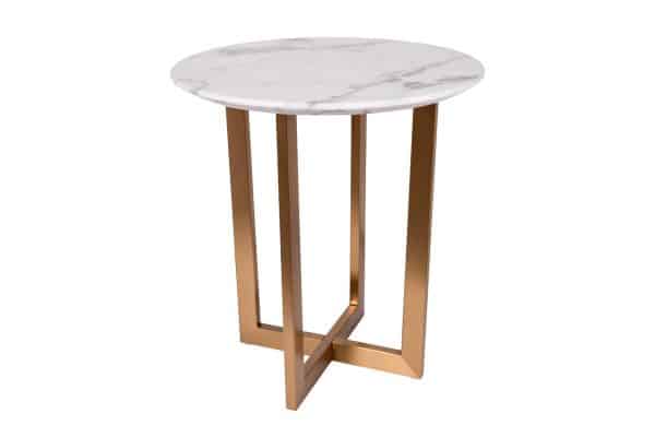 33FS-ET2029-BBS Стол журнальный Pearl White d55*57