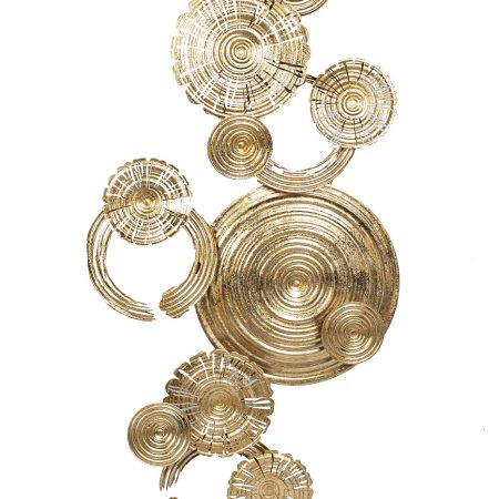 37SM-0642 Панно декоративное "Золотые круги" 135*69*6