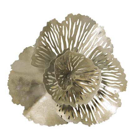 37SM-1363-F1 Настенный декор Цветок серебристый 29