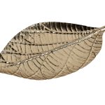 37SM-88070 Тарелка декоративная "Лист" цвет золото 29