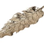 37SM-88080 Тарелка декор. "Лист" цвет золото 43