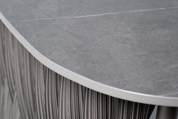 39AR-00403 Стол журнальный уличный Оливер серый 77*130*43см — изображение 3